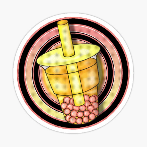 Retro Bubble Tea Sticker