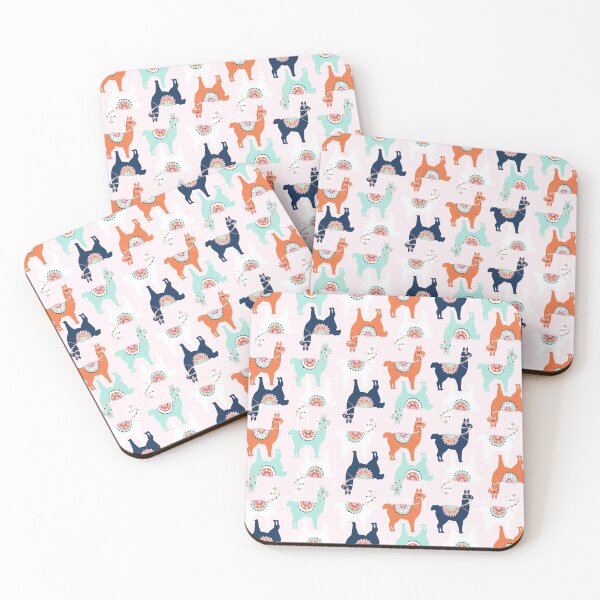Item preview, Cute Llama Pattern on Pink Background designed and sold by kapotka.