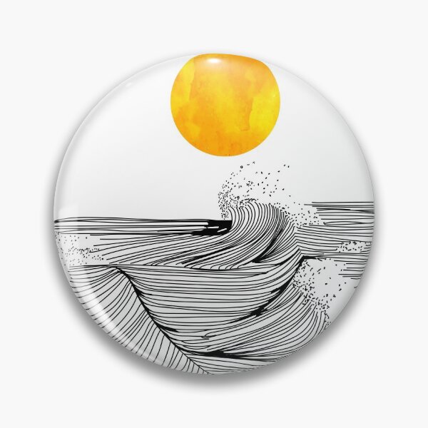 Item preview, Sea waves lines art designed and sold by AznavourByKarin.