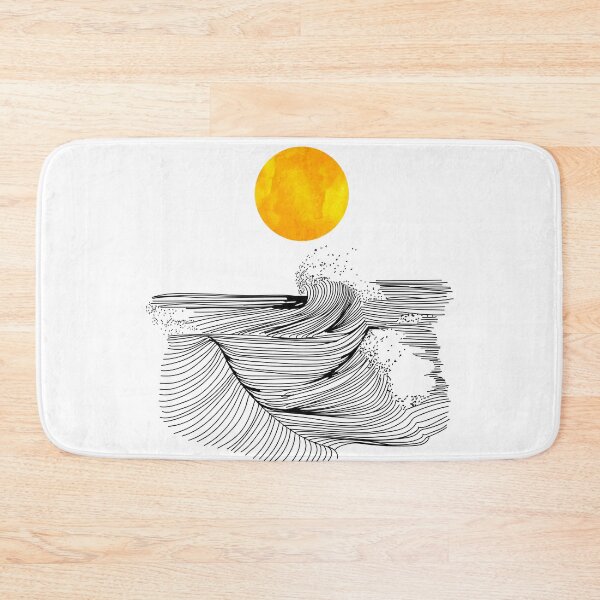 Item preview, Sea waves lines art designed and sold by AznavourByKarin.