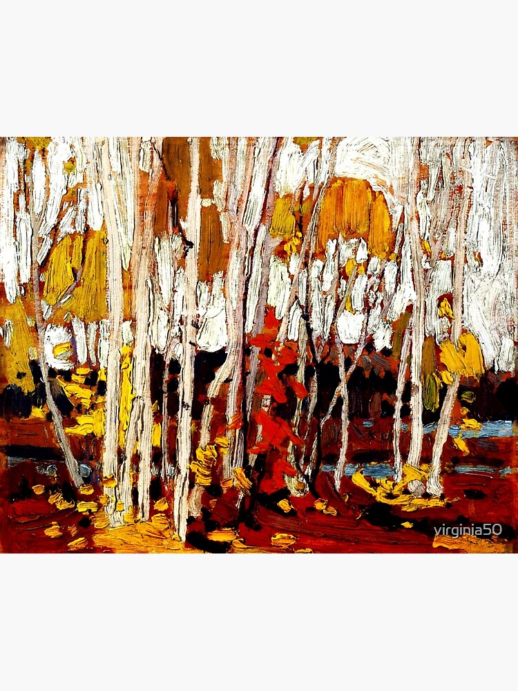 "Tom Thomson , Autumn Birches fine art painting" Framed Art Print for