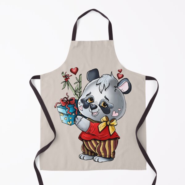 Item preview, Cartoon character, romantic baby bear panda with a gift. designed and sold by LaraCoolart.