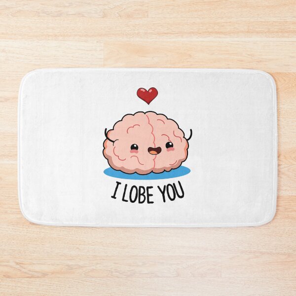 Item preview, I Lobe You Funny Brain Puns  designed and sold by punnybone.