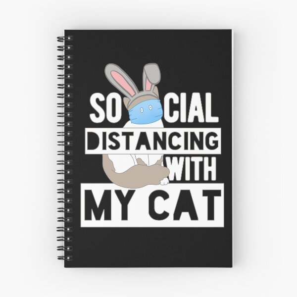 Item preview, Lockdown Easter Cat with Bunny Ears and Mask Social Distancing 2021 designed and sold by hyggekrog.
