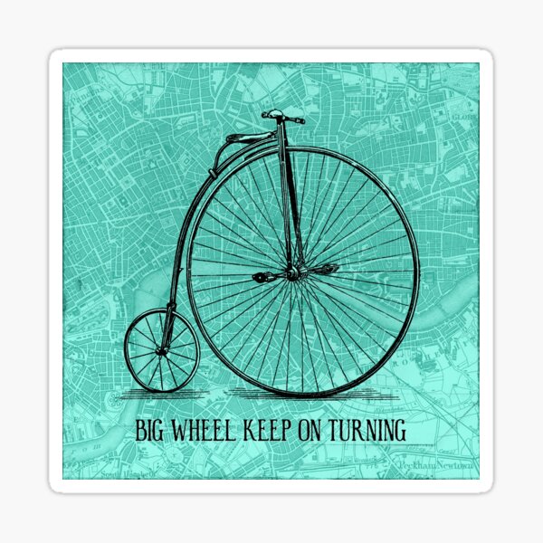 High Wheeler Sticker
