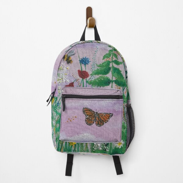 Item preview, butterflies and bees in the meadow painting designed and sold by nellymcrico.