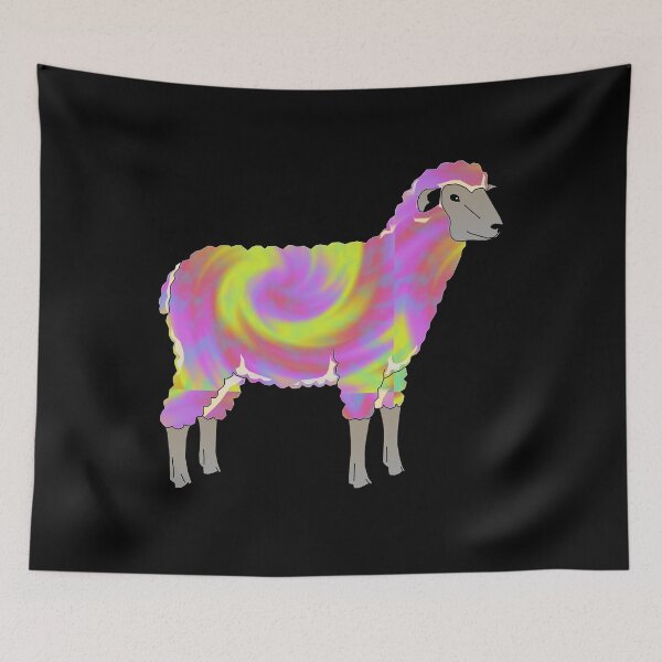 Item preview, tie dye, pattern, livestock, sheep, stock show, show lamb, wether lamb, floral, goat, show goat designed and sold by cathelkav.