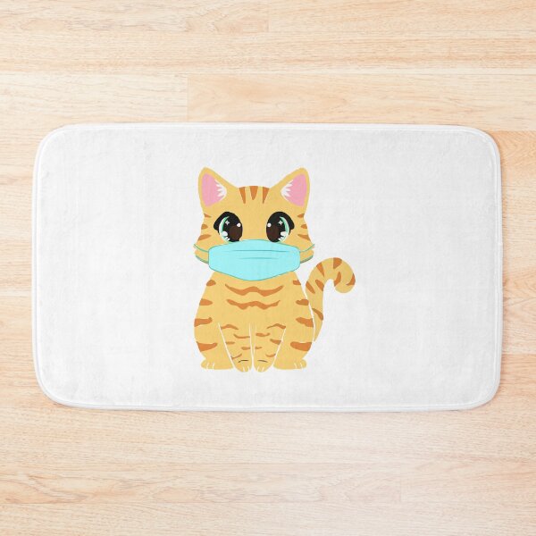 Item preview, Cute Cat in Surgical Mask designed and sold by Stickow.