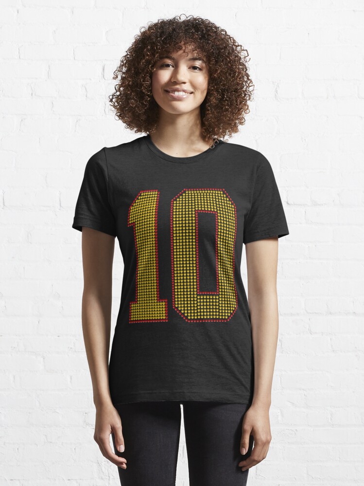 49ers Glitter Jersey, Red & Gold Shirt for Women, Football