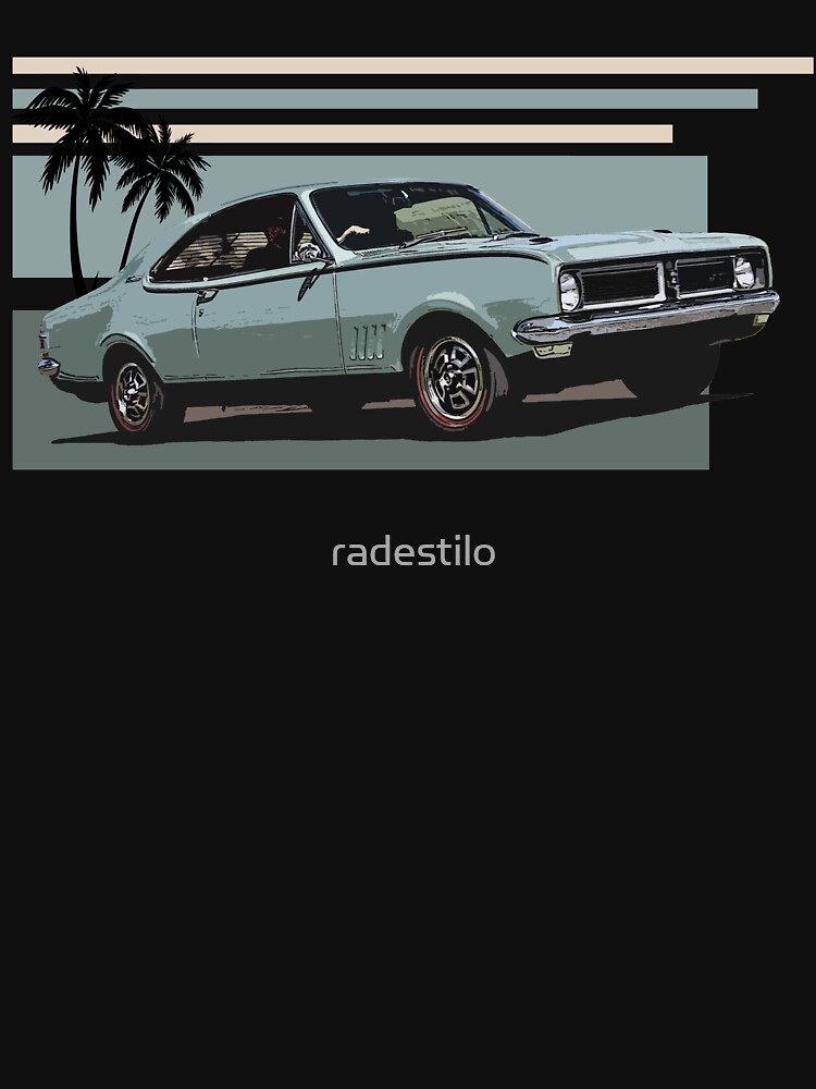 Thumbnail 7 of 7, Essential T-Shirt, Holden Monaro HG Stripes designed and sold by radestilo.