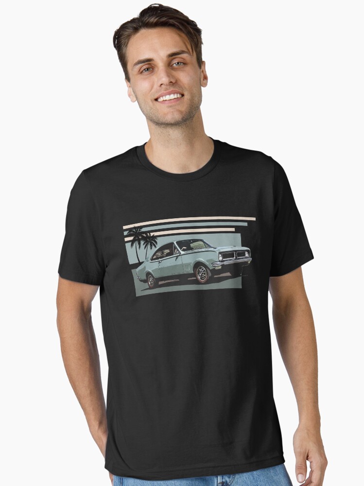 Thumbnail 1 of 7, Essential T-Shirt, Holden Monaro HG Stripes designed and sold by radestilo.