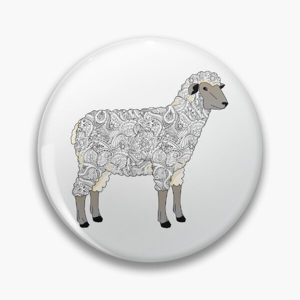 Item preview, black and white , pattern, livestock, sheep, stock show, show lamb, wether lamb, floral, goat, show goat designed and sold by cathelkav.
