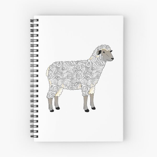 Item preview, black and white , pattern, livestock, sheep, stock show, show lamb, wether lamb, floral, goat, show goat designed and sold by cathelkav.