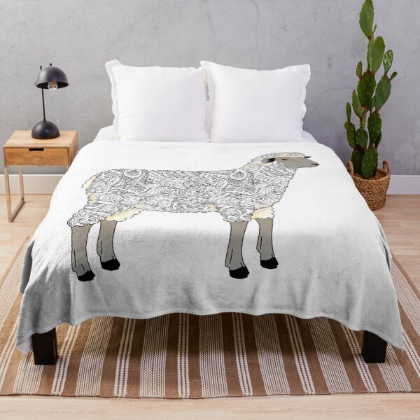 Item preview, black and white , pattern, livestock, sheep, stock show, show lamb, wether lamb, floral, goat, show goat designed and sold by cathelkav.