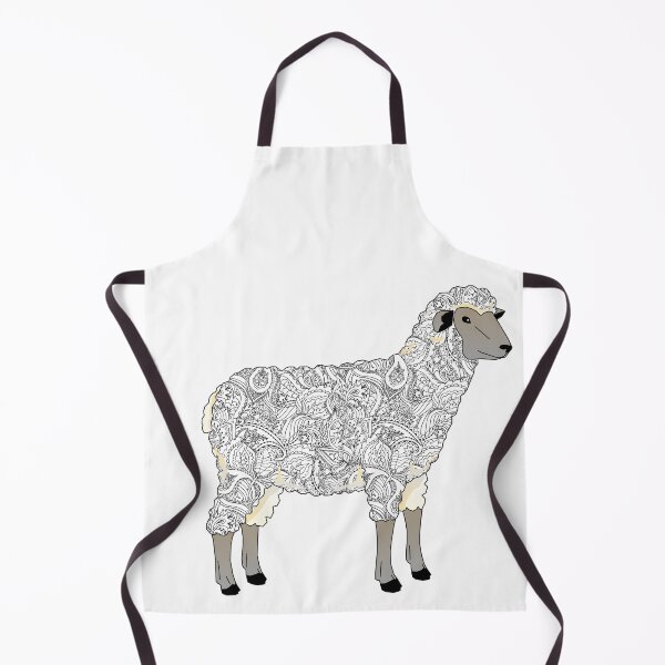 Item preview, black and white , pattern, livestock, sheep, stock show, show lamb, wether lamb, floral, goat, show goat designed and sold by cathelkav.