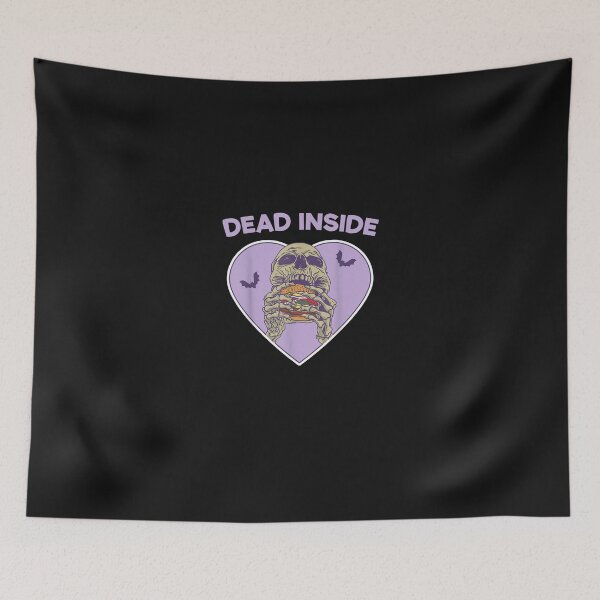 Item preview, Dead Inside Skeleton Yami Kawaii Mental Illness Menhera T-Shirt designed and sold by nuocmia1345.