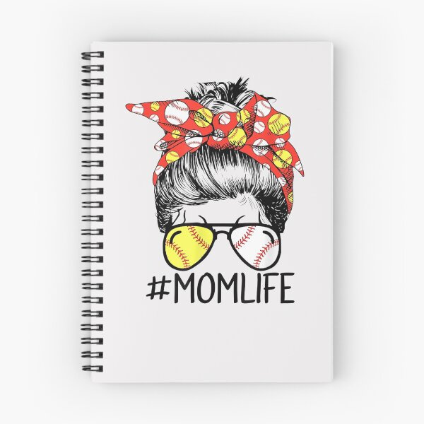 Artikelvorschau, Dy Mom Life Softball Baseball Muttertag Messy Bun Lustiges T-Shirt entworfen und verkauft von nuocmia1345.