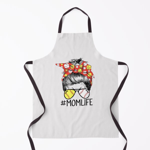 Item preview, Dy Mom Life Softball Baseball Mothers Day Messy Bun Funny T-Shirt designed and sold by nuocmia1345.