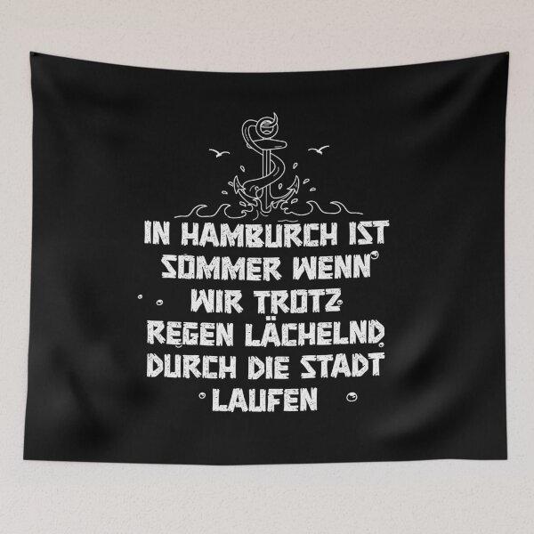 Item preview, Hamburg Fan Saying Anchor Summer designed and sold by AOCreativeProd.