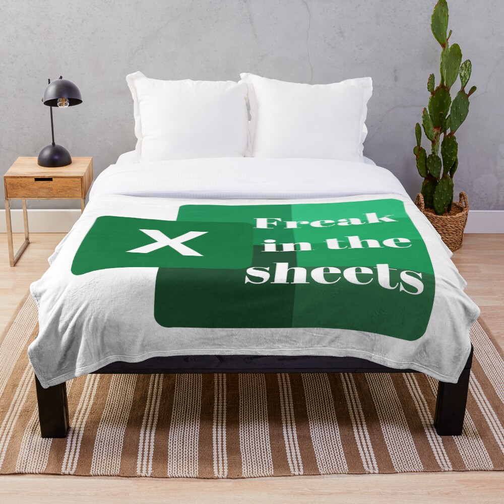 "Freak in the sheets" Throw Blanket for Sale by smartypaints Redbubble