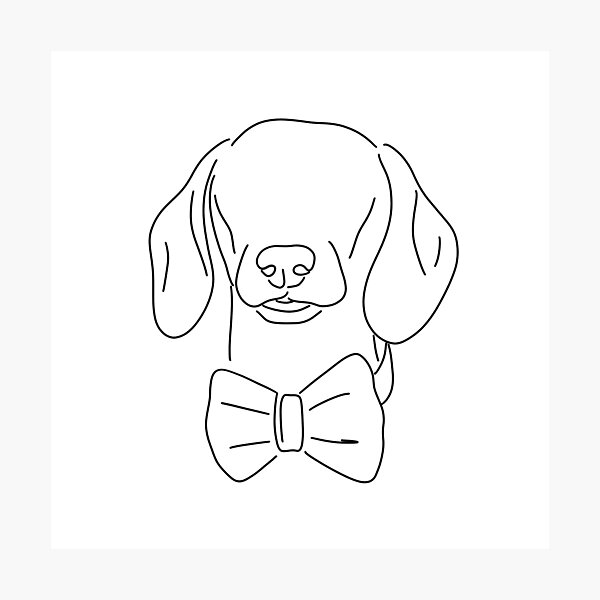 Item preview, Dachshund Gentleman  designed and sold by AelooPaws.