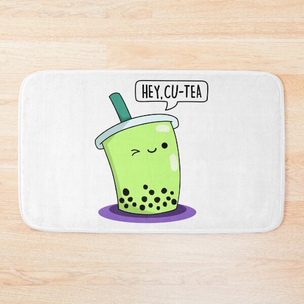 Item preview, Hey Cu-Tea Funny Boba Tea Puns  designed and sold by punnybone.