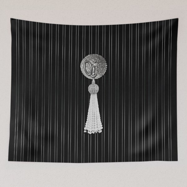 Item preview, Beaded tassel with letter Q - Burlesque Pastie designed and sold by Xarah.