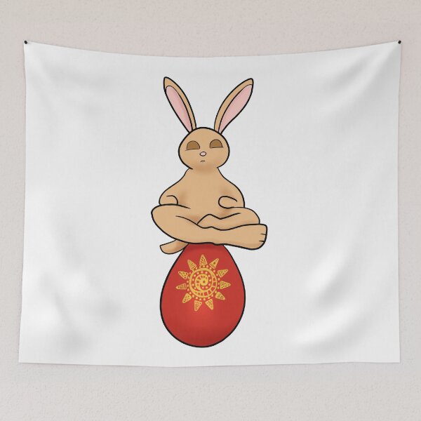 Item preview, Yoga easter bunny designed and sold by Vallirant.