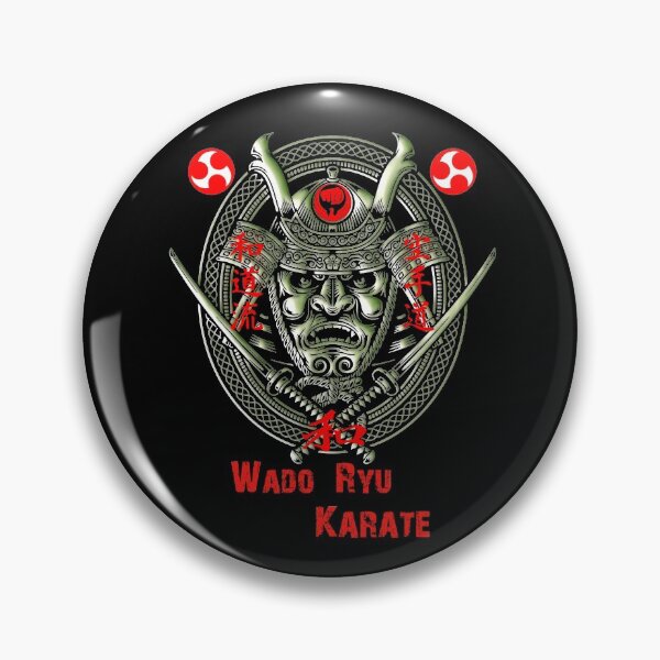 Item preview, Wado Ryu Karate Samurai Devil Spirit - Martial Arts Design designed and sold by Zanshin-Art.