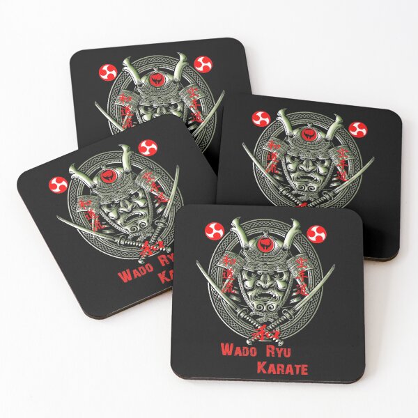 Item preview, Wado Ryu Karate Samurai Devil Spirit - Martial Arts Design designed and sold by Zanshin-Art.