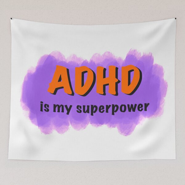 Aperçu de l'œuvre Adhd est ma superpuissance adhd est génial créée et vendue par Fatamimosh.