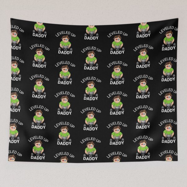 Item preview, Leveled Up To Daddy - Cool And Funny Gift For Gamers & Gaming Lovers designed and sold by anassrida.