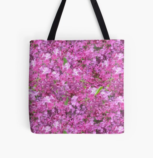 Smelling the Lilacs by Tea with Xanthe All Over Print Tote Bag