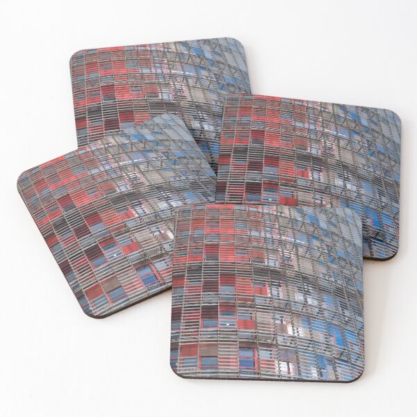 Item preview, Torre Glories, Barcelona, Red, Blue & Grey designed and sold by wiggyofipswich.