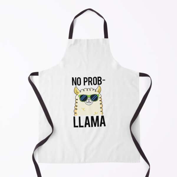 Item preview, No-Prob-Llama Funny Cool Llama Puns designed and sold by punnybone.