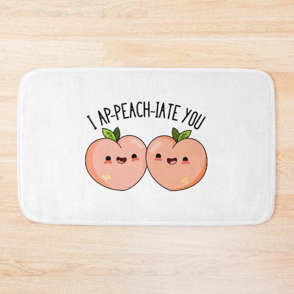 Item preview, I Ap-peach-ciate You Funny Peach Puns  designed and sold by punnybone.