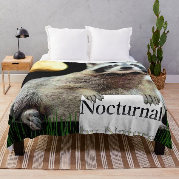 Item preview, Nocturnal by Nature Raccoon designed and sold by kristalcurt.