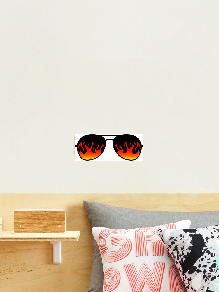 Sunglasses Fire Flames