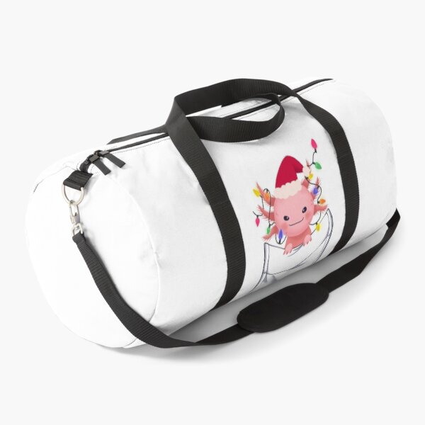 funny axolotl, axolotl art christmas Duffle Bag