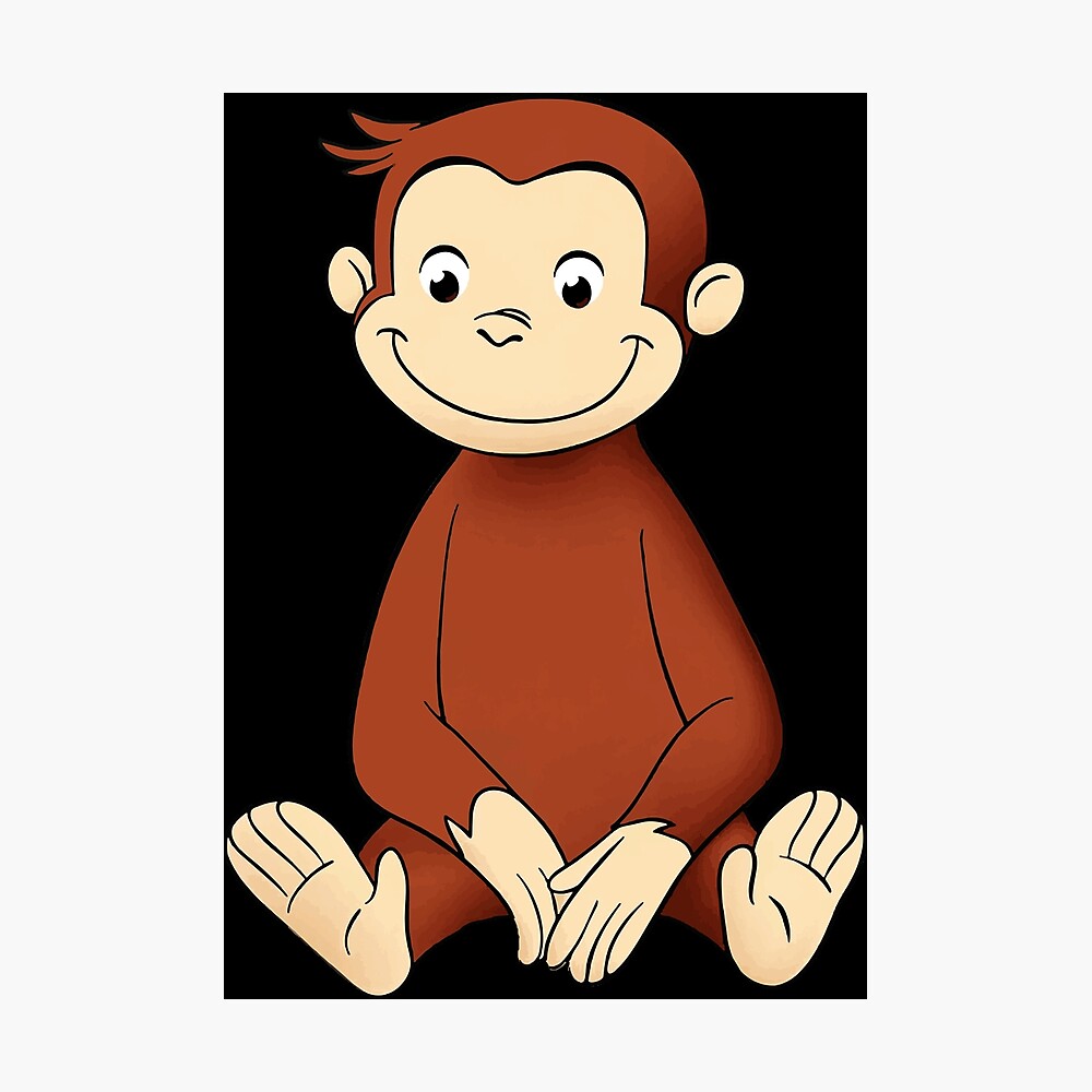 formar en lugar Especialista Póster «monkey curious george» de jimmydemers | Redbubble