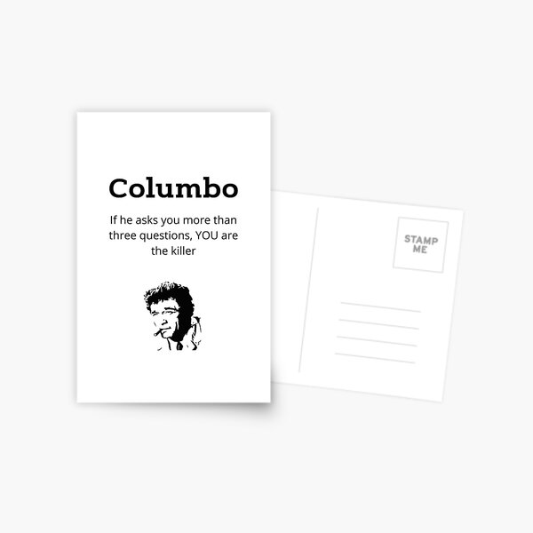 Item preview, Columbo asks designed and sold by Monkyra.