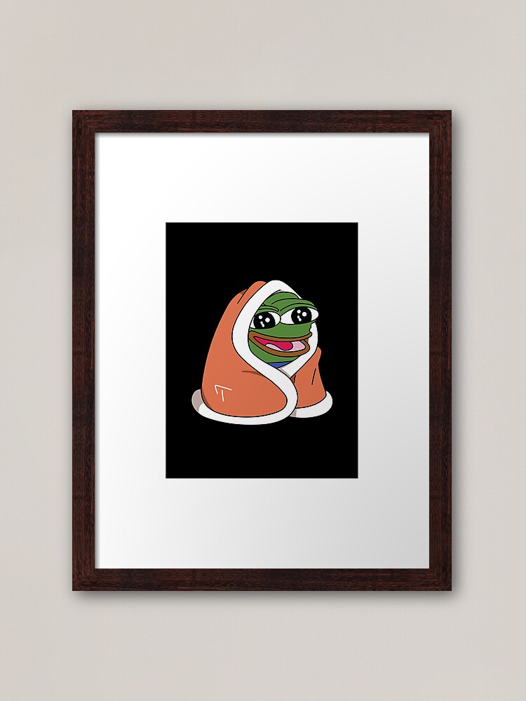 Peepo Blanket - pepeblanket pepega twitch discord frog Art Board