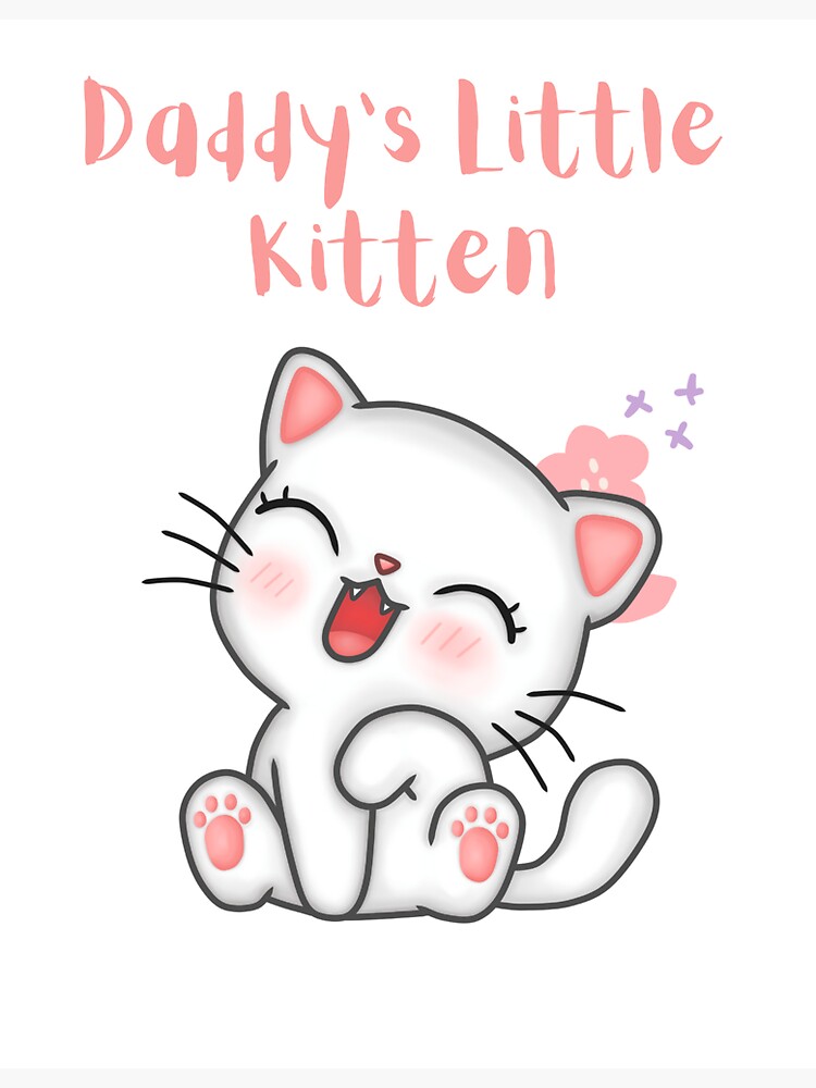 "Daddy's Little Kitten Kittenplay" Sticker for Sale by claire988