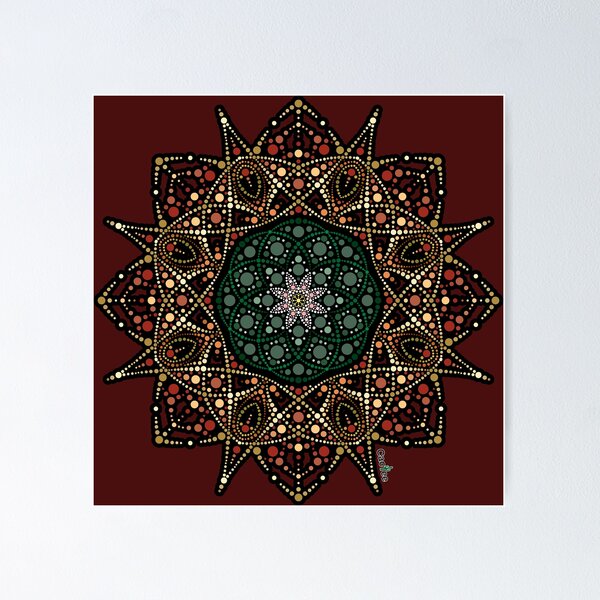 A Stone's Throw Mandala Dot Art hn