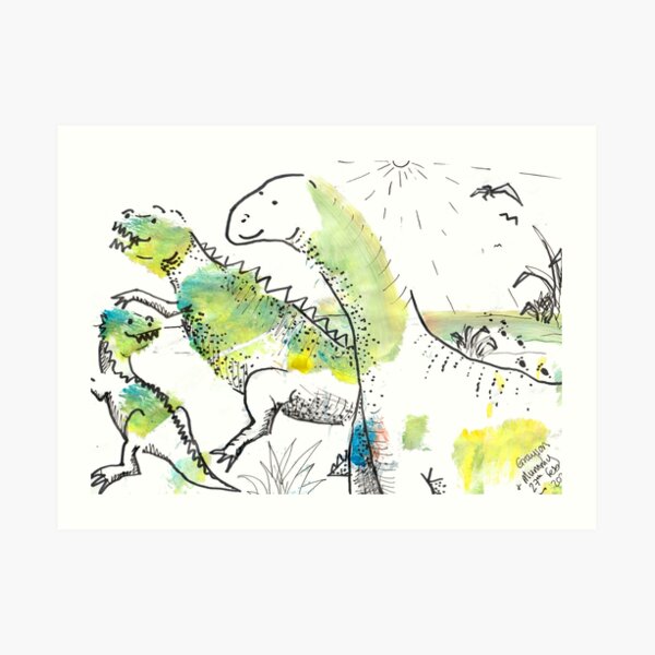 Dinosaurs (Rwwwwwaaaarrrr!) Art Print