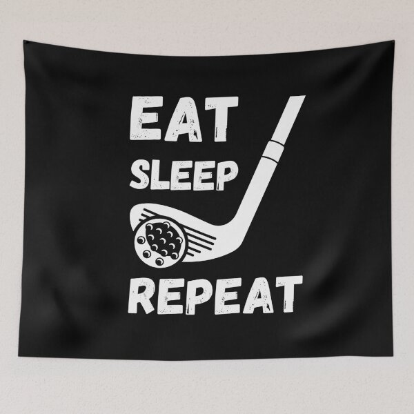 Item preview, Eat sleep golf repeat designed and sold by HasnaanMohsin.