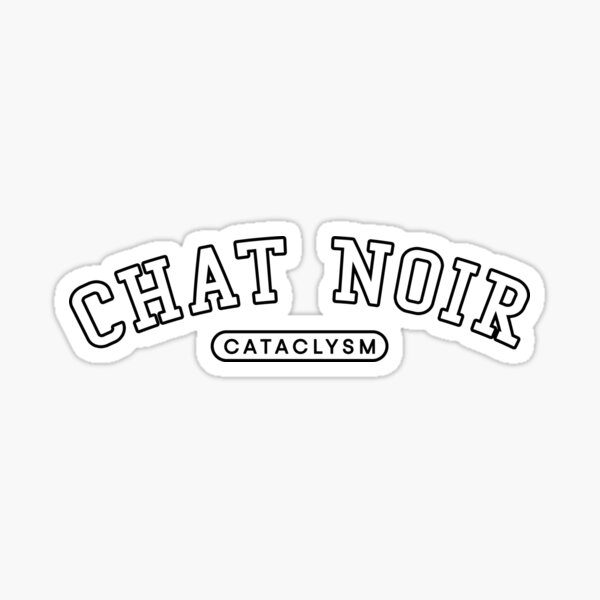 Chat Noir Logo Sticker By Teal Xtorm Redbubble