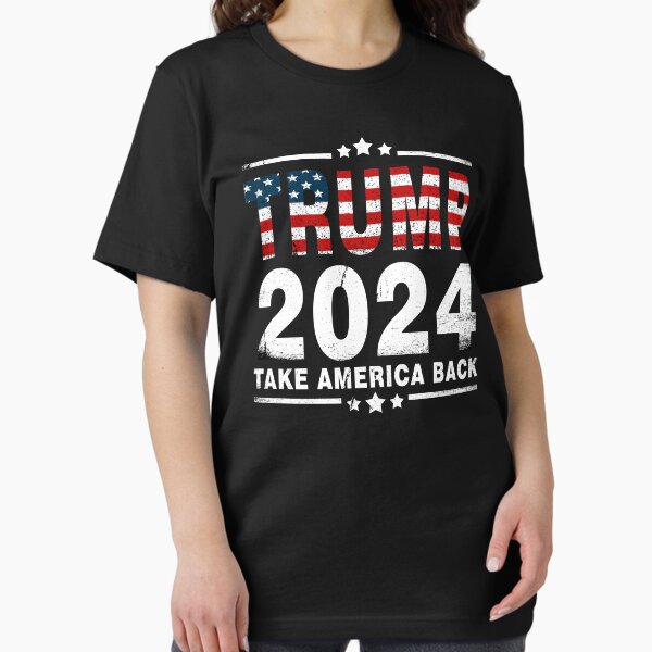 Vista previa del artículo con la obra «Trump 2024 recupera la bandera republicana estadounidense de Estados Unidos», diseñado y vendido por Majesticoo.