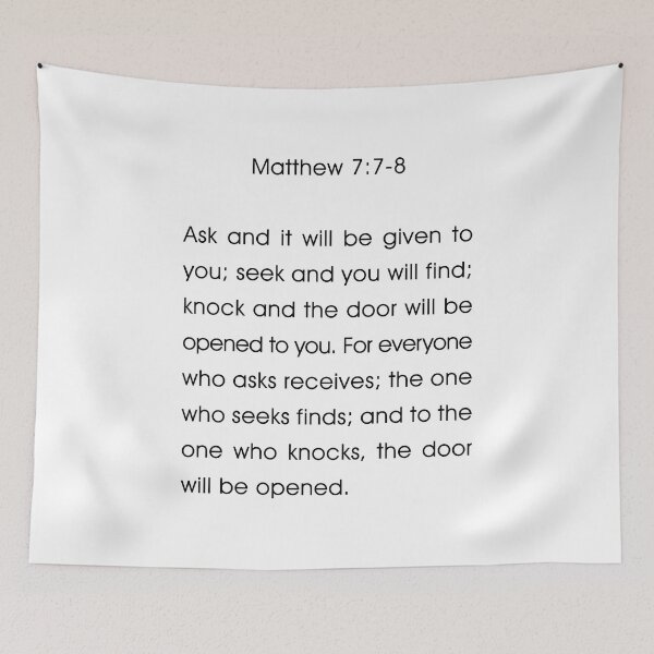 Item preview, Matthew 7:7-8  designed and sold by corbrand.