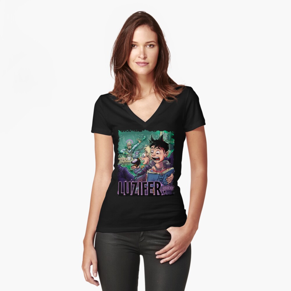 Artikel-Vorschau von Tailliertes T-Shirt mit V-Ausschnitt, designt und verkauft von LuziferJunior.